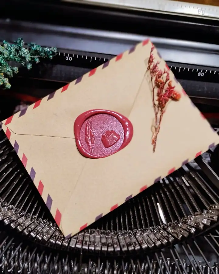 Maquina de escribir y sobre vintage